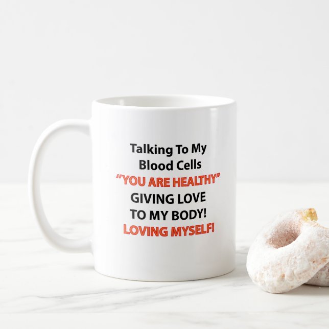 Leukaemia Awareness  Coffee Mug (With Donut)