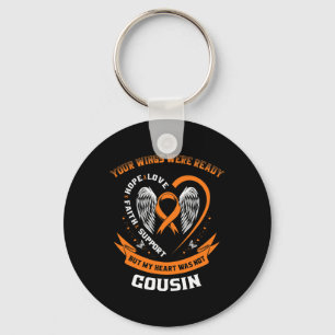 Leukaemia Awareness Cousin Childhood Cancer Items  Key Ring