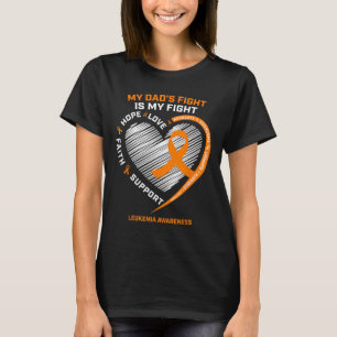 Leukaemia Awareness Dad Men Women Gifts Leukaemia  T-Shirt