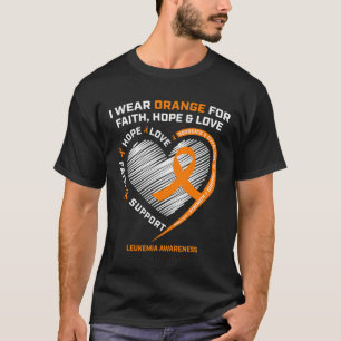 Leukaemia Awareness Faith Hope Love Leukaemia Awa T-Shirt