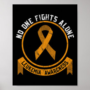 Leukaemia Awareness Fight The Stigma Blood Cancer Poster