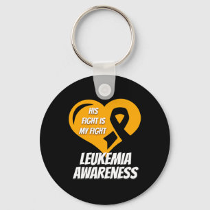 Leukaemia Awareness For Mum Or Dad Key Ring