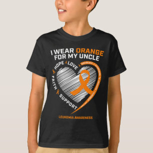 Leukaemia Awareness Gifts Uncle Women Kids Leukaem T-Shirt