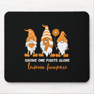 Leukaemia Awareness Gnome Ribbon Orange Support Gi Mouse Mat
