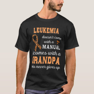 Leukaemia awareness Grandpa Support Leukaemia Warr T-Shirt