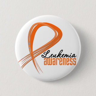 Leukaemia Awareness Grunge Ribbon 6 Cm Round Badge