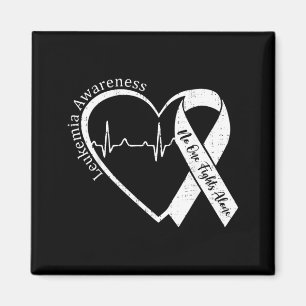 Leukaemia Awareness Heart Orange Support Men Women Magnet