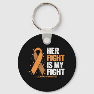 Leukaemia Awareness Her Fight is my fight Leukaem Key Ring
