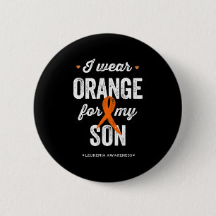 Leukaemia Awareness  I wear Orange Ribbon for my S 6 Cm Round Badge