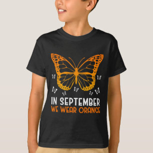 Leukaemia Awareness In September We Wear Orange Bu T-Shirt