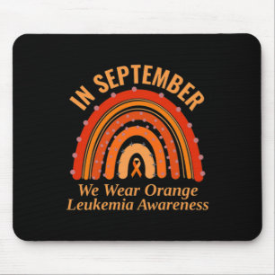Leukaemia Awareness In September We Wear Orange Ra Mouse Mat