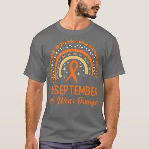 Leukaemia Awareness In September We Wear Orange Ra T-Shirt