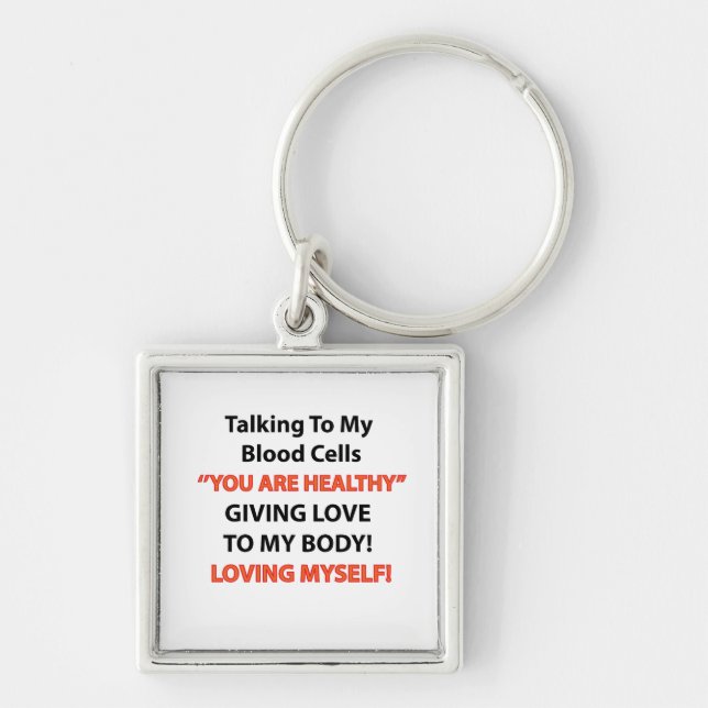 Leukaemia Awareness Key Ring (Front)