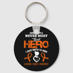 Leukaemia Awareness Meet My Hero  Key Ring