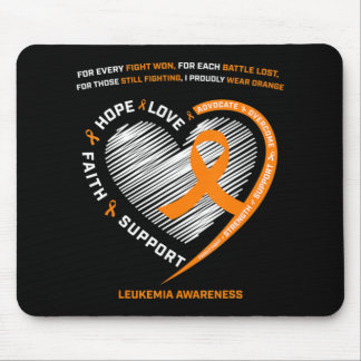 Leukaemia Awareness Men Women Kids Family Leukaemi Mouse Mat