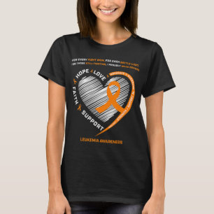 Leukaemia Awareness Men Women Kids Family Leukaemi T-Shirt