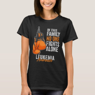 Leukaemia Awareness Month Boxing Gloves Orange Rib T-Shirt