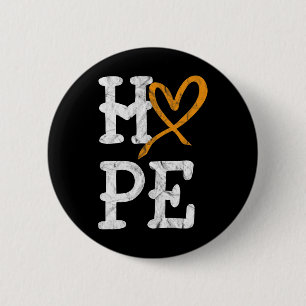 Leukaemia Awareness Month Hope Vintage Blood Cance 6 Cm Round Badge