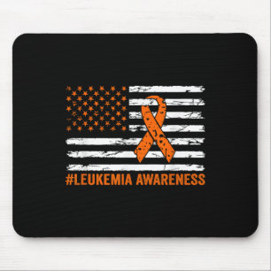 Leukaemia Awareness Month Orange Ribbon Usa Americ Mouse Mat