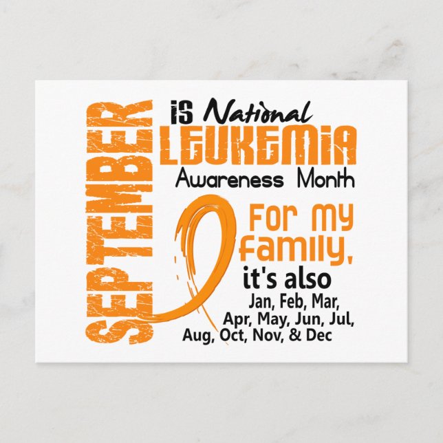 Leukaemia Awareness Month Postcard (Front)
