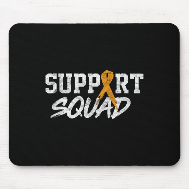 Leukaemia Awareness Month Support Squad Blood Canc Mouse Mat (Front)