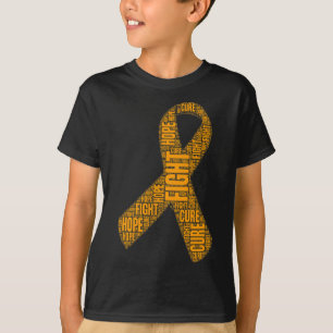 Leukaemia Awareness Orange Fight Hope Cure Ribbon T-Shirt