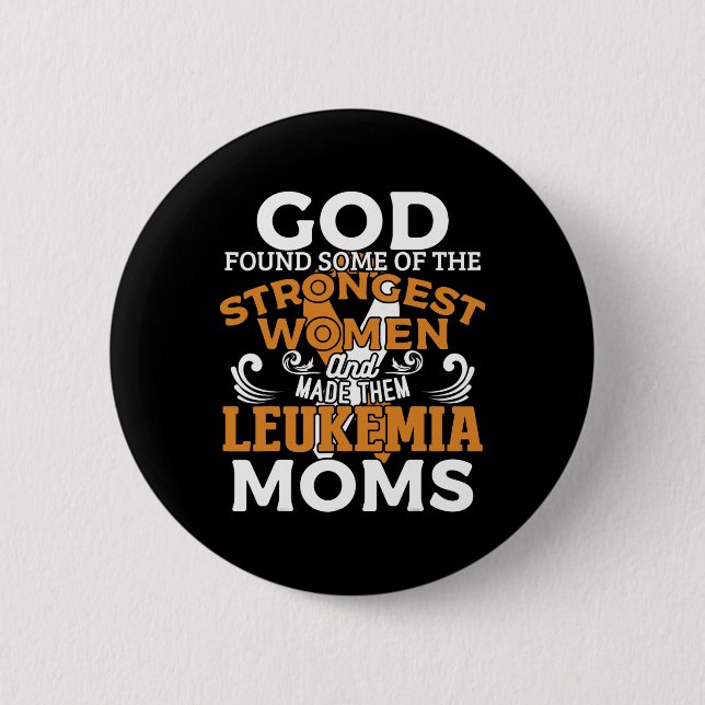 Leukaemia Awareness Orange Ribbon  6 Cm Round Badge (Front)