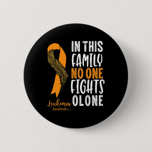 Leukaemia Awareness Orange Ribbon Cancer Survivor 6 Cm Round Badge