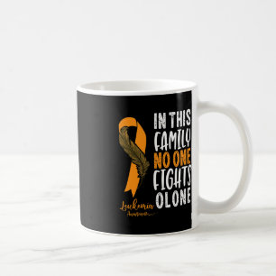 Leukaemia Awareness Orange Ribbon Cancer Survivor Coffee Mug