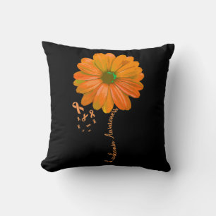 Leukaemia Awareness Pretty Support Wife Husband G Cushion