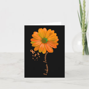 Leukaemia Awareness Pretty Support Wife Husnd Gift Card