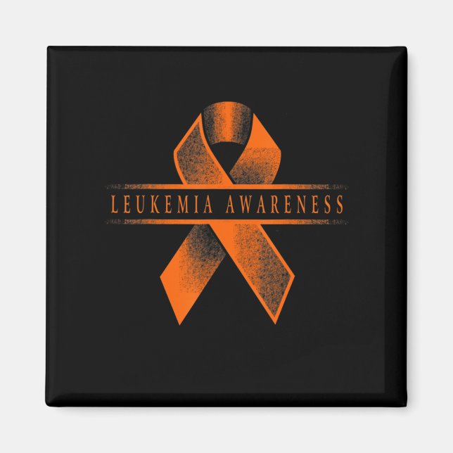 Leukaemia Awareness Ribbon  Magnet (Front)