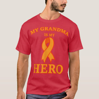 Leukaemia Awareness s My Grandma is My Hero Suppor T-Shirt