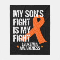 Leukaemia Awareness Son Fight Orange Ribbon Gift