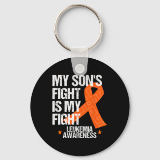 Leukaemia Awareness  Son Fight Orange Ribbon Gift  Key Ring