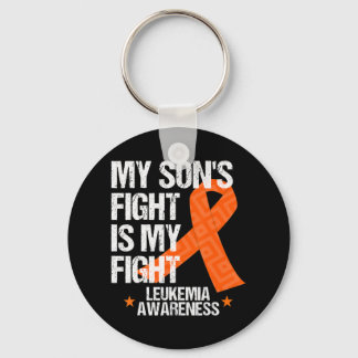Leukaemia Awareness  Son Fight Orange Ribbon Gift  Key Ring