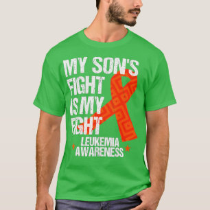 Leukaemia Awareness Son Fight Orange Ribbon Gift T-Shirt