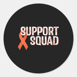 Leukaemia Awareness Support Squad   Classic Round Sticker