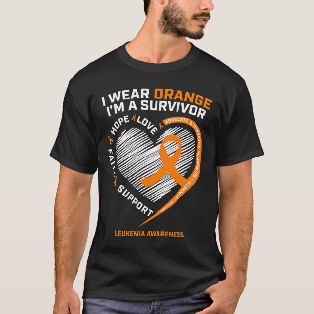 Leukaemia Awareness Survivor Gifts Men Women Kids  T-Shirt (Front)