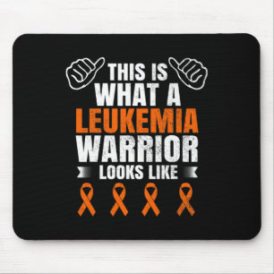 Leukaemia Awareness Survivor Warrior Ribbon Recove Mouse Mat