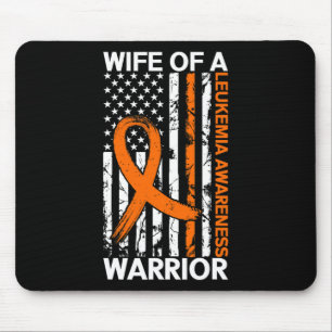 Leukaemia Awareness Usa Us American Flag For Women Mouse Mat