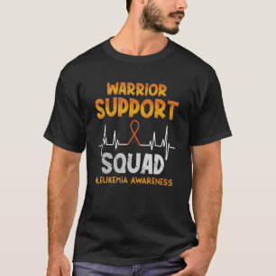 Leukaemia Awareness Warrior Support Squad For Men  T-Shirt