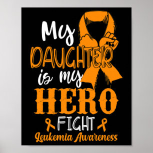 Leukaemia Awareness Warrior Tee Wear Orange for my Poster