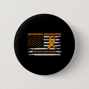 Leukaemia Awareness We Fight Cancer Together Cure 6 Cm Round Badge