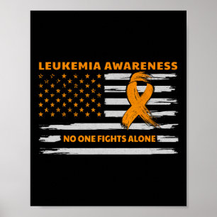 Leukaemia Awareness We Fight Cancer Together Cure Poster