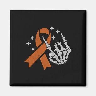 Leukaemia Blood Cancer Awareness Orange Ribbon (2 Magnet