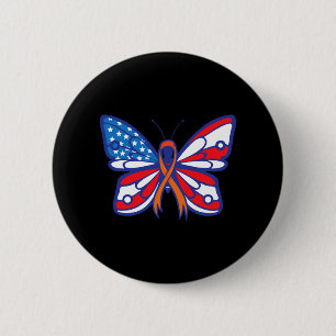 Leukaemia Blood Cancer Awareness Ribbon American F 6 Cm Round Badge