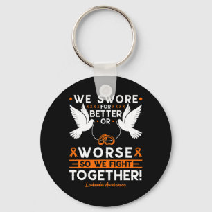 Leukaemia Blood Cancer Awareness Spouse Husnd Wife Key Ring