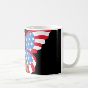 Leukaemia Blood Cancer USA American Flag Independe Coffee Mug