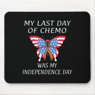 Leukaemia Blood Cancer USA American Flag Independe Mouse Mat